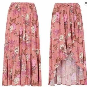 Spell and the Gypsy Rosa Wrap Blush Rose/Pink Skirt - M